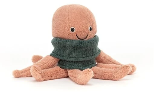 Jellycat Knuffel Cozy Crew Octopus - 20cm -Jellycat Verkoop jellycat knuffel cozy crew octopus 20cm